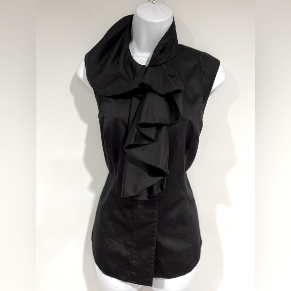 Diane Von Furstenberg  cotton ruffled blouse
